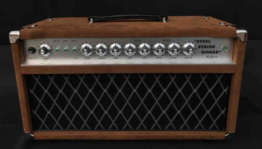 Custom Grand Amplifier SSS Steel String Singer Amplifier 50W in Brown Tolex Color Is Optional