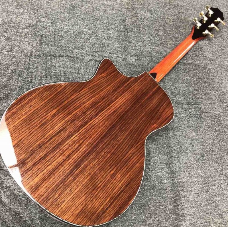 Custom Grand Solid Spruce Top Ebony Fingerboard Cutaway Arm Rest