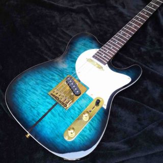 Custom Tuff Dog Tele Electric Guitar in Blue Color