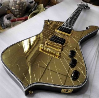 Gold Mirror Veneer Electric Guitar