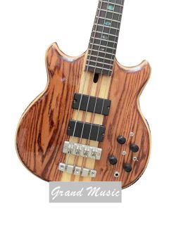 Custom 4 Strings Neck Through Body Alembic Style Bass Guitar