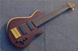 2021 Custom 7 strings Electric Bass with Active Pickup Gold hardware
