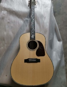 Custom Grand J45 Style Handmade AAAA Vine Koa Wood All Solid KOA Back Side Acoustic Electric Guitar
