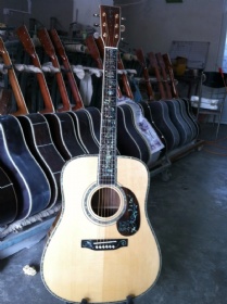 Custom AAAAA SOLID KOA Back Side Acoustic Electric Guitar Dreadnought D45 Body Guitar