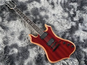 Chinese Wydle audios electric guitar red color mahogany body and maple neck 6 strings M black hard