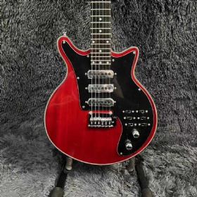 Custom Electric Guitar Mahogany Body Rosewood Fingerboard Wine Red Color Floyd Tremolo Bridge 3 Pickups Brian May