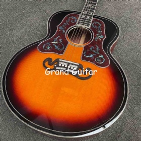 Custom Sj200 Bob Dylan Collector Edition Classic Acoustic Guitar Cocobolo Back Side style