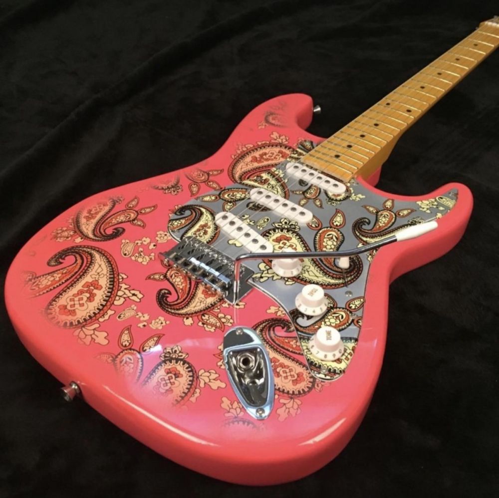 Strat Paisley Pink 1991 Electric Guitar