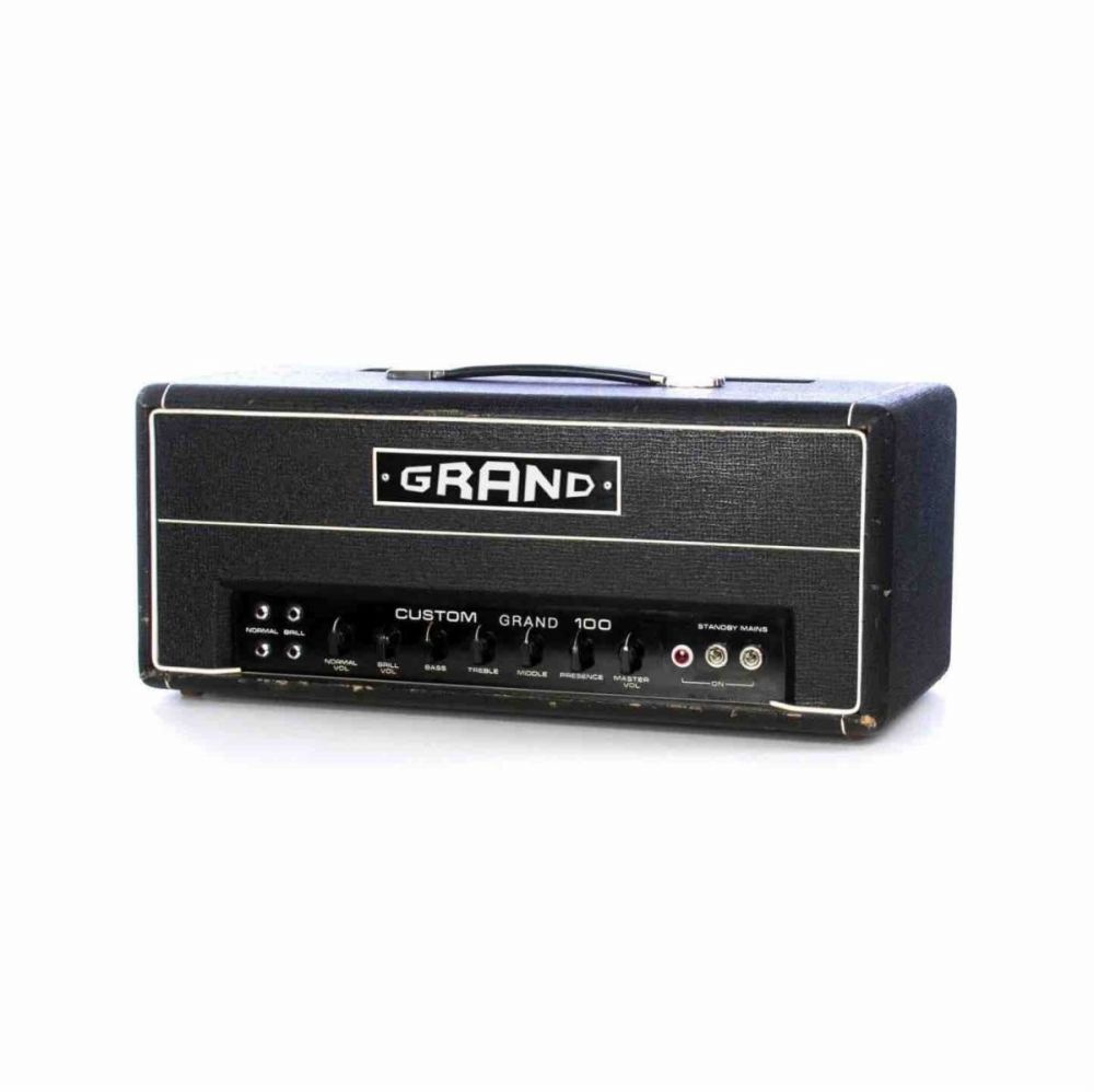 Vintage 1969 Grand DR103 HW Style 100W Custom Handwired Tube Electric Guitar NBass Amp Amplifier Head