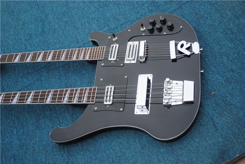 Custom Double Neck Ricken Bass 4+6 Strings Electric Bass Guitar