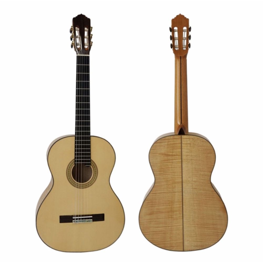 High Level Handcrafted Flamenco Classic Guitar Ebony Fingerboard Nut& Saddle Ox Bone String Scale 650MM Wood Binding