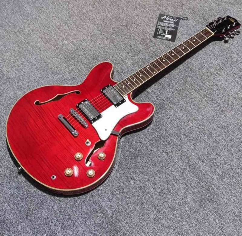 Custom Grand Semi F Hole Hollow Body Electric Guitar in Kinds Color