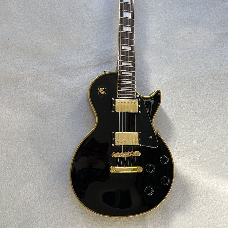 Custom GLP electric guitar in black color