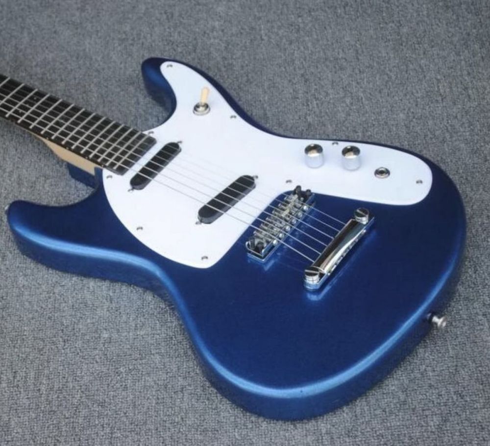 Custom Metallic Blue Painting Mosrite 1965 Adventure II Electric Guitar
