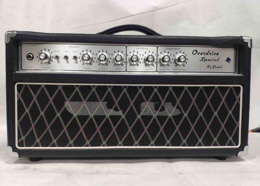 Custom Overdrive Special by Grand G-OTS Handwired Guitar Amplifier 20W Silver Faceplate Jj Tubes 2 X EL84 Power Tubes 3 X 12ax7 Preamp Tubes with Loop Dumble Clone Amp Accept Amp OEM
