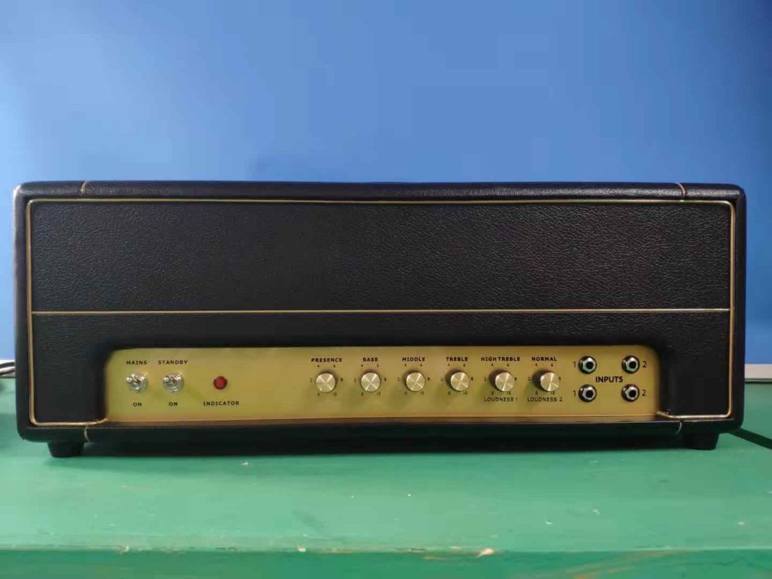 Custom Vintage JCM800 Handwired Tube Guitar Amp Head 50W in Black Tolex with Jj 12ax7*3 EL34*2 Tubes Loop and Master Volume
