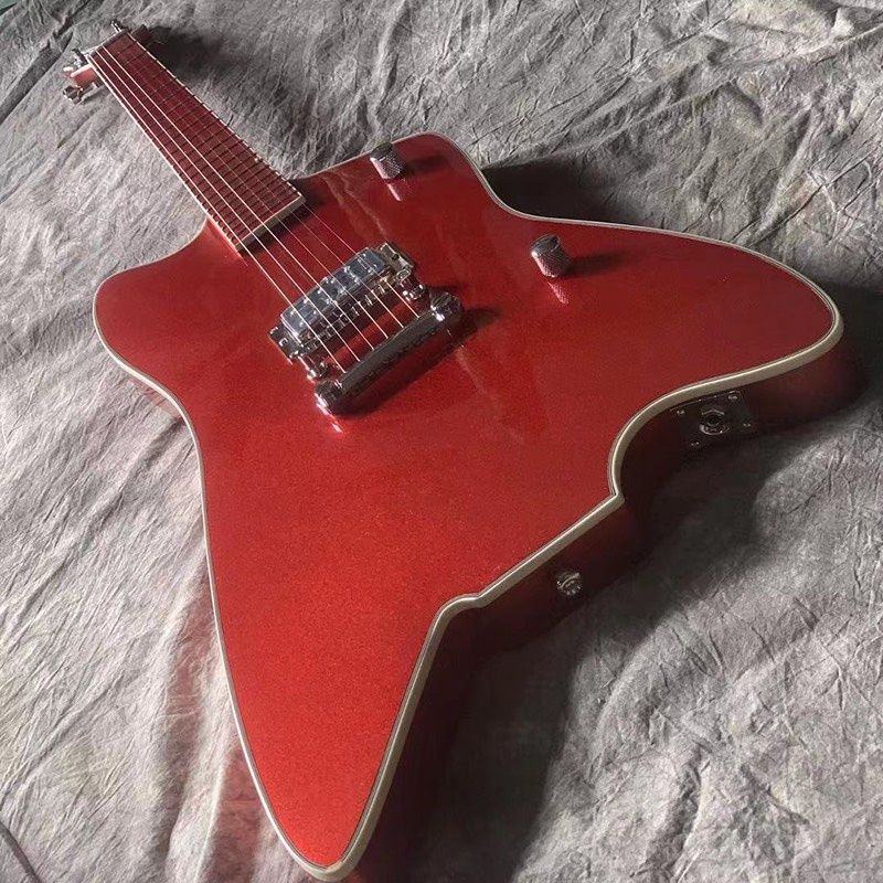 Custom metal paint special irregular electric guitar