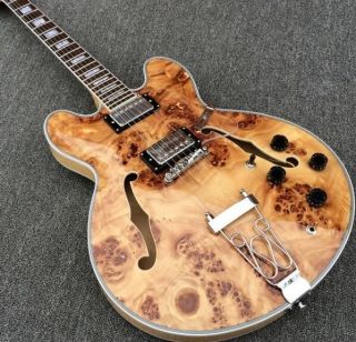 ES 335 Semi Hollow Body Spalted Maple Top
