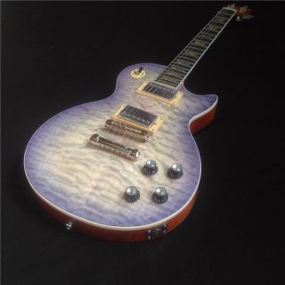 LP Electric Guitar with Clouds Pattern