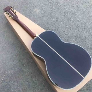 Solid Cedar Top Abalone Inlays OOO Style Acoustic Guitar