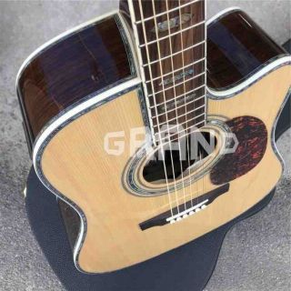 Solid Spruce Top D45c Cutaway Electric Acoustic Guitar