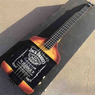 4 String Jack Daniels Electric Bass Guitar Set Neck Body