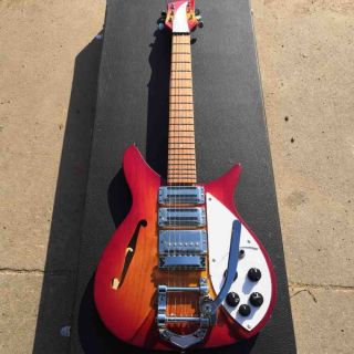 Cherry Red Body F Hole 325 RICK STYLE Electric Guitar
