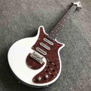 Factory shop White Guild Brian BM01 Brian May Guitar Black Pickguard 3 pickups Tremolo Bridge 24 Frets Electirc Guitar
