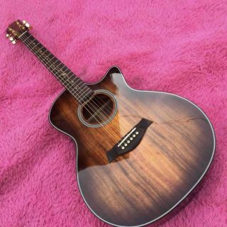 Solid Koa Wood Cutaway Rosewood Fingerboard K24ce Acoustic Electric Guitar