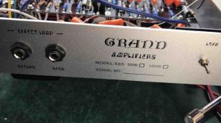 Custom Grand AMP D-Style Pedals SSS100 Steel String Singer Amplifier 100W with Volume, Treble, Middle, Bass, High, Low, Send, Return, Master Control