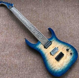 6 Strings Electric Guitar Rosewood Fingerboard in Blue Color Support Customization
