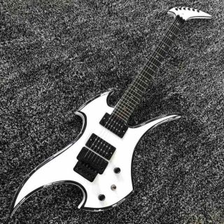 2020 New High Quality Floyd-Rose Irregular Shape Electric Guitar in White With Rosewood Fingerboard