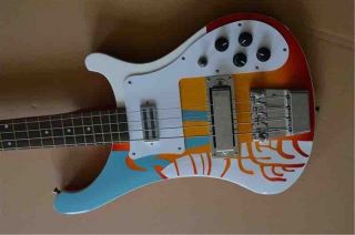 Custom Ricken 4 Strings Electric Bass Guitar with Kinds Colors