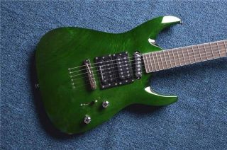 Custom 6 Strings Electric Guitar with Mahogany Body and Neck in Green
