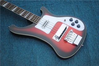 Custom Ricken 4003 Type 4 Strings Bass Guitar in Red Paint Color