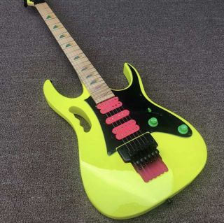 Custom Fluorescent Paint Red Pickup HSH Electric Guitar