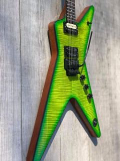 Custom Flamed Maple Top FloydRose Tremolo Dimebag Slime Electric Guitar