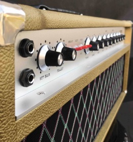 Custom D-Pedal Dumble Style SSS 100W Deluxe Handmade Guitar Amplifier Head Jj Tubes Vox Grill Cloth Accept OEM Electric Guitar Acoustic Guitar Pedal Valve AMP