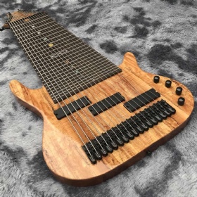 Factory Custom 17 Strings Electric Bass Guitar with Rosewood Fingerboard Mahogany Body 24 Tone Positon 43 inches