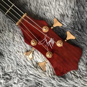 Custom Alembic Style Signature Deluxe Alembic 4 Neck Through Body KOA Wood Electric Bass