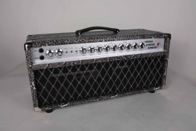 Custom SSS Steel String Singer Tone Deluxe Handwired Guitar Amp Head 100W with Snake Imported Tolex Vox Grill Cloth