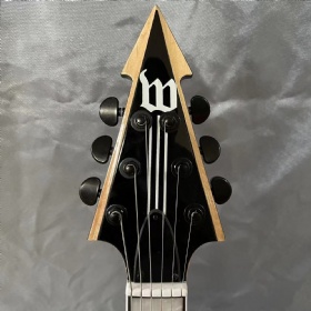 Custom Irregular Body Grand V Shape Quilted Maple Wood Viking Totem Design Electric Guitar