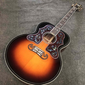 Custom 43 Inch Bob Dylan SJ-200DP Player’s Edition Classic Acoustic Guitar Solid Spruce Top Cocobolo Back Side Double Pickguard