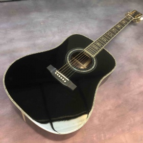 Custom 41 Inch Dreadnought D Body Abalone Binding Acoustic Guitar