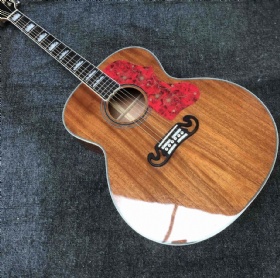 Custom 43 Inch Jumbo All Mahogany Wood J200m Acoustic Guitar Rosewood Fingerboard Mahogany Back Side
