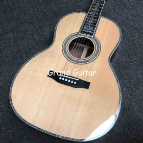 Custom Real Abalone OOO Classical Acoustic Guitar 000-45 Acoustic Electric Guitar Handmade Parlor OOO 45 Body Acoustic Guitar