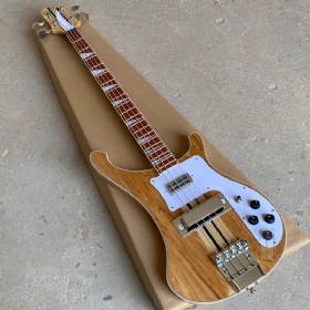 Custom 5 Piece Maple+Rosewood Neck Thru Body Electric Bass Guitar Upgrade Adjustable Bridge Available Spalted Maple Checkerboard Binding