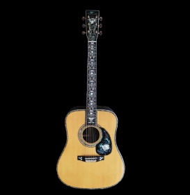 Handmade All Solid Wood Dreadnought Guitar The Antoinette Super Deluxe Full Abalone Professional Acoustic Guitar