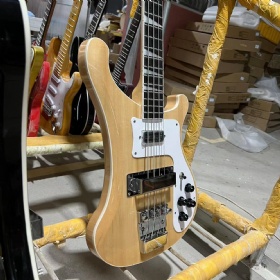 Custom 4 Strings Rickenback 4003 Solid Body Burlywood Color Electric Guitar Bass Rick Instruments