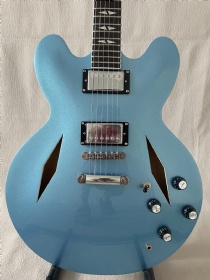 Custom Semi-Hollow Jazz Electric Guitar Dave Grohl 335, Fulham Blue Color